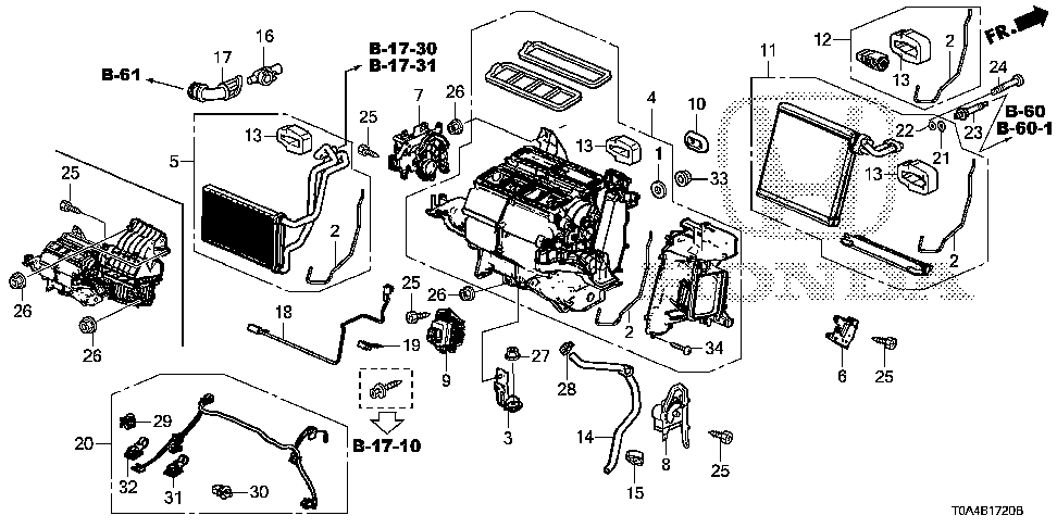 79160-T0A-A41 - MOTOR ASSY., AIR MIX (DRIVER SIDE)