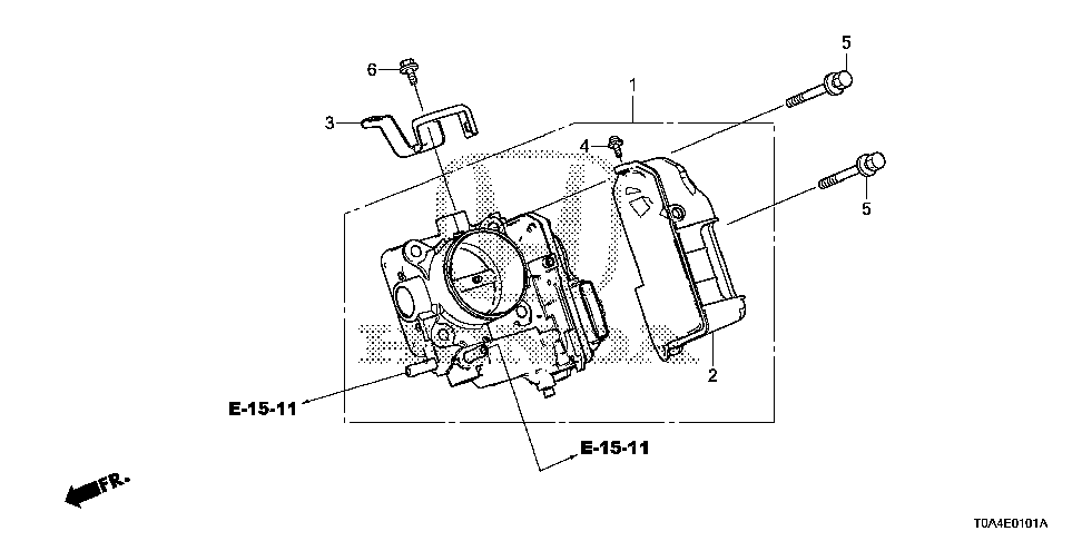 16400-5A2-A02 - THROTTLE BODY, ELECTRONIC CONTROL (GMF4A)