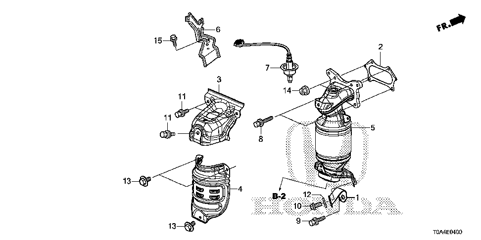 18121-R5A-A00 - COVER, PRIMARY CONVERTER
