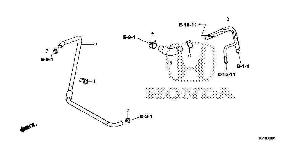 17131-5A2-A10 - TUBE, PCV
