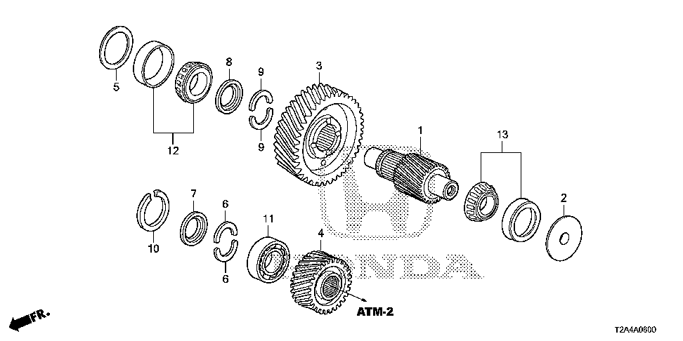 23241-5C5-A10 - GEAR, SECONDARY DRIVE