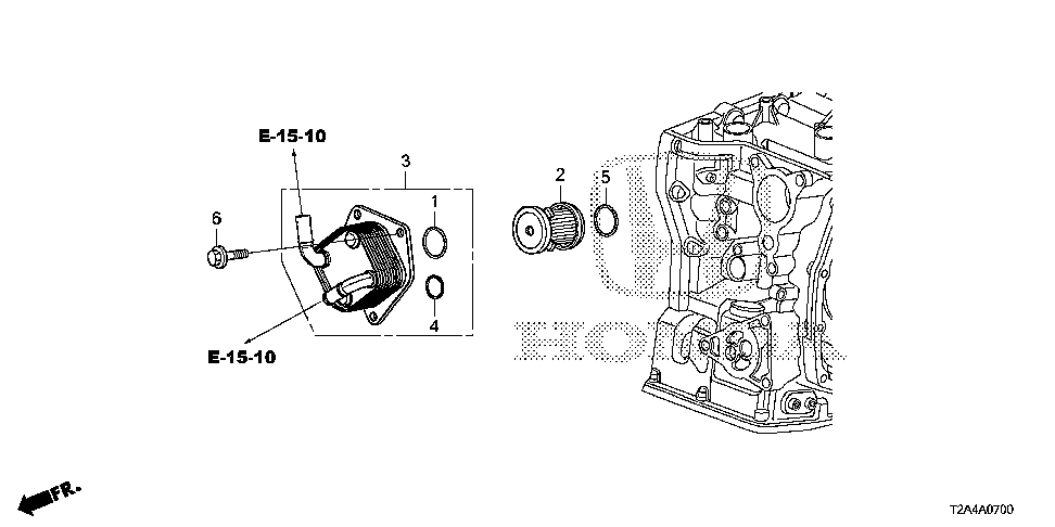 25565-RJ2-005 - O-RING, WARMER (CVT)