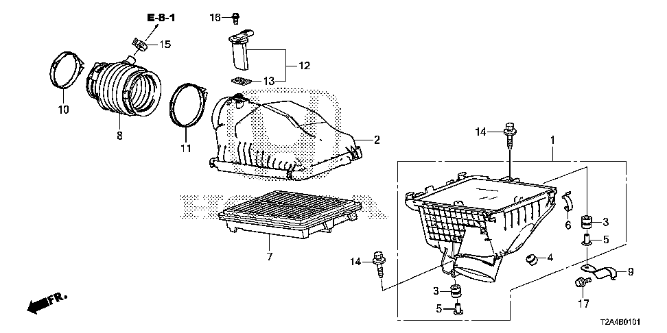 17210-5G0-A00 - COVER, AIR CLEANER