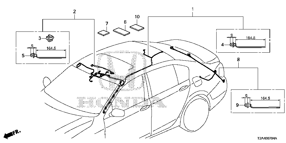 32156-T2A-A00 - SUB-WIRE, SUNROOF