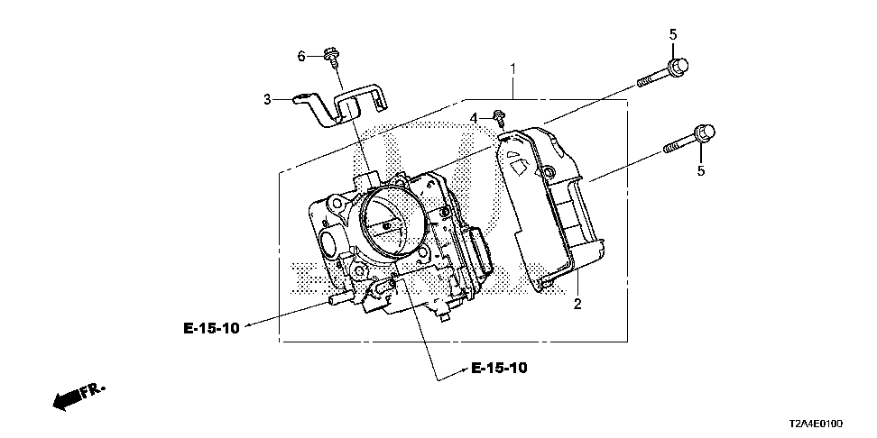 16400-5A0-A02 - THROTTLE BODY, ELECTRONIC CONTROL (GMF4C)