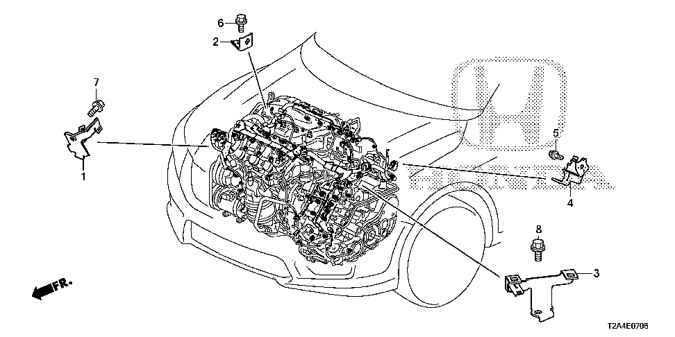 32747-5G0-A00 - STAY, L. DUMPER WIRE HARNESS