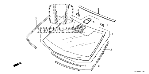 2014 accord EX-LV6 2 DOOR 6AT FRONT WINDSHIELD diagram 2014 accord EX-LV6 2 DOOR 6AT FRONT WINDSHIELD diagram