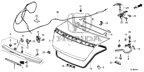 2014 accord EX-LV6 2 DOOR 6AT TRUNK LID diagram 2014 accord EX-LV6 2 DOOR 6AT TRUNK LID diagram