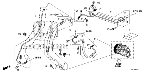 2014 accord EX-LV6 2 DOOR 6AT A/C HOSES - PIPES diagram 2014 accord EX-LV6 2 DOOR 6AT A/C HOSES - PIPES diagram