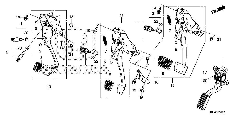 46910-T3M-A01 - PEDAL, CLUTCH