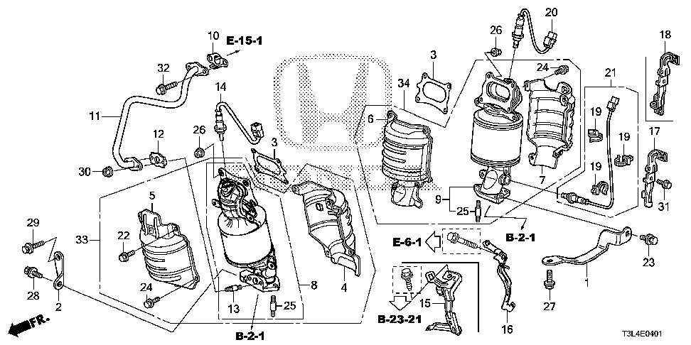 36534-5G2-A00 - STAY, FR. OXYGEN SENSOR