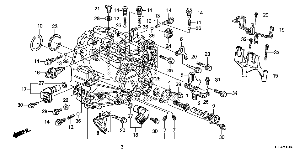 32744-5G2-A00 - STAY, TRANSMISSION HARNESS (6MT)