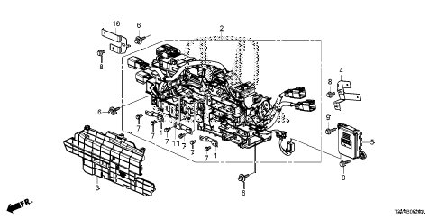 Honda online store : 2014 accord junction board parts