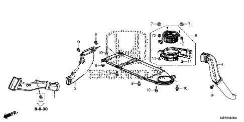 Honda online store : 2014 accord charge cooling fan parts