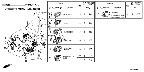 Honda online store : 2014 accord electrical connectors (fr.) parts