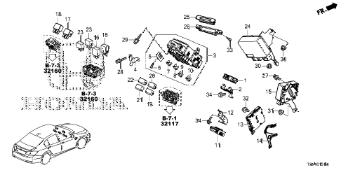 Honda online store : 2014 accord control unit (cabin) (1) parts