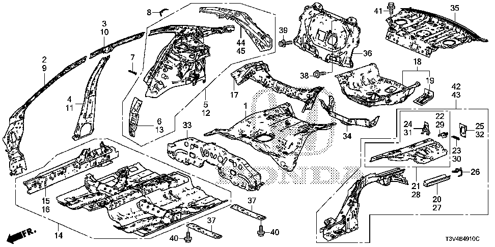 65190-T3V-A00ZZ - SILL, L. FR. INSIDE