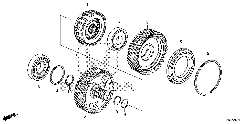 23431-5Y4-010 - GEAR, OVER DRIVE
