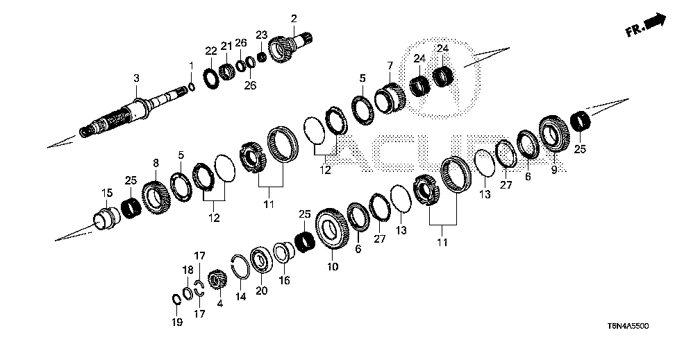 23926-58H-A00 - COLLAR, SECONDARY SHAFT EIGHTHGEAR (33.90) (F)