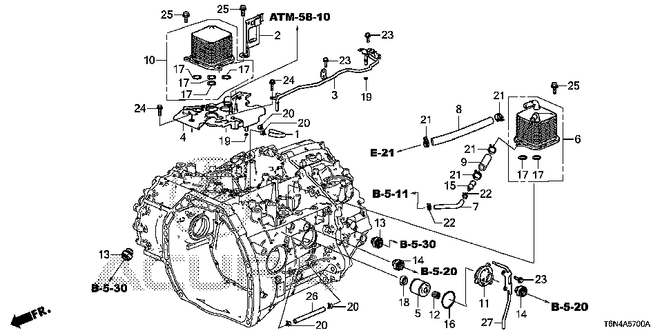 95002-41250-08 - CLAMP, TUBE (D12.5)