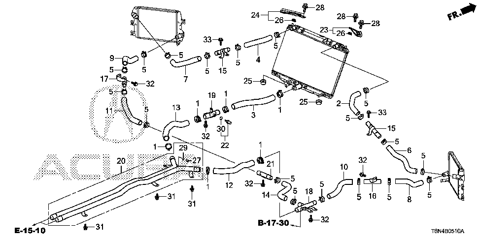 19130-58G-A01 - CLIP, WATER HOSE