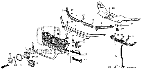 Honda Ridgeline Parts Diagram