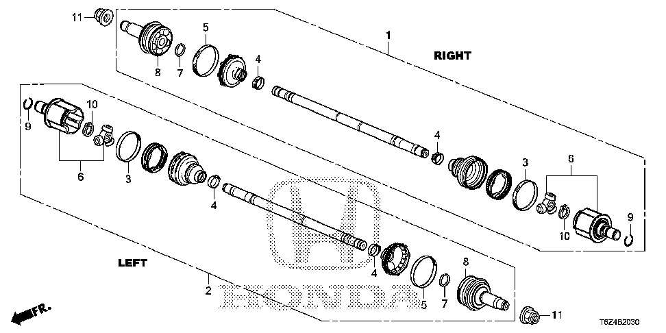 42340-T6Z-A01 - JOINT, OUTBOARD