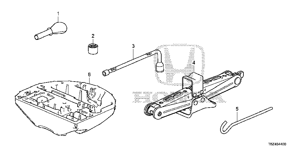 74652-T6Z-A00 - SPACER, ANCHOR ADAPTER