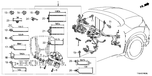 Honda online store : 2016 hr wire harness (3) parts