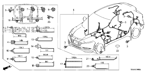 Honda online store : 2016 hr wire harness (4) parts