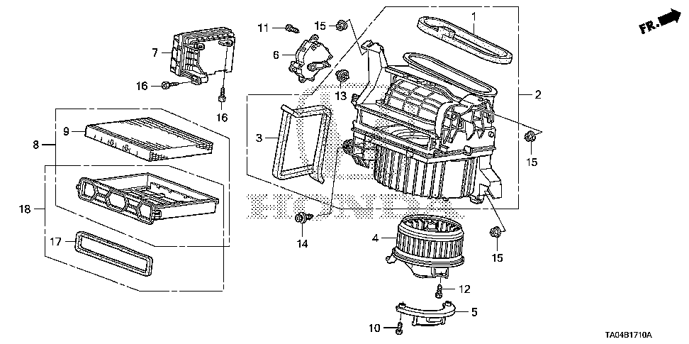 79306-TA0-A01 - SEAL, BLOWER (OUTER)