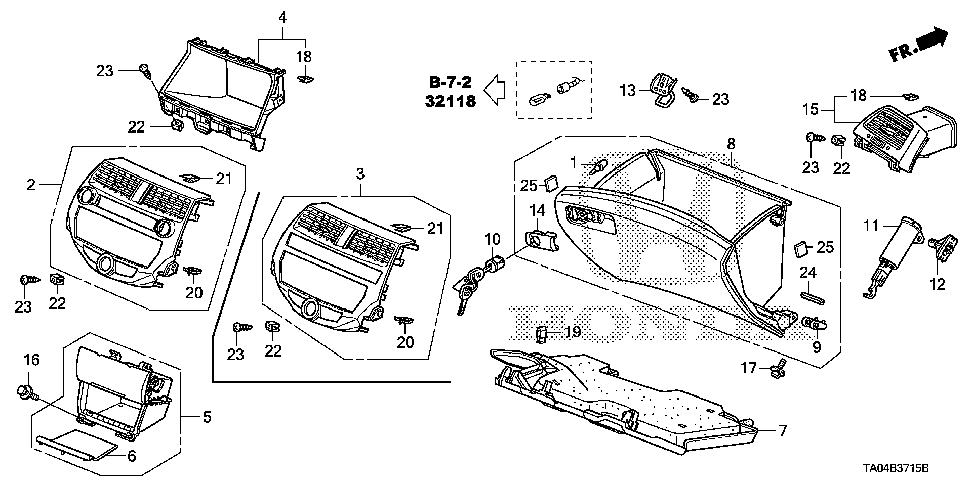 77541-TA5-A00 - STRIKER, GLOVE BOX