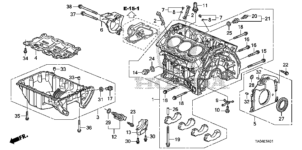 11910-R70-A00 - BRACKET, ENGINE SIDE MOUNTING