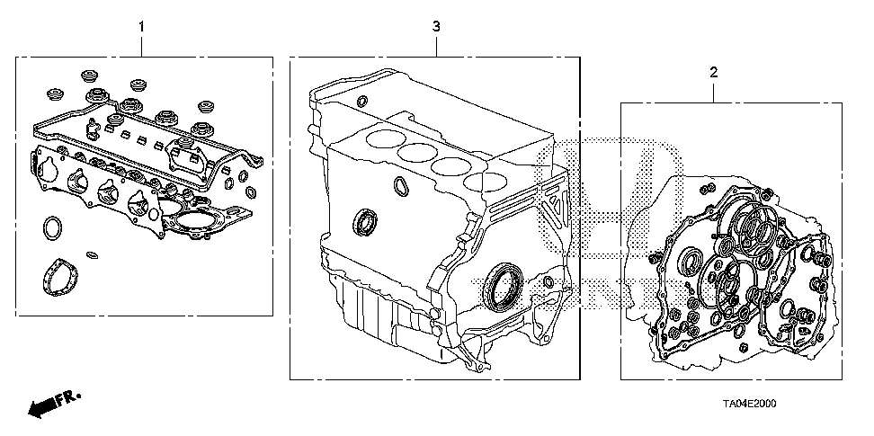 06114-R44-A00 - GASKET KIT, CHAIN CASE