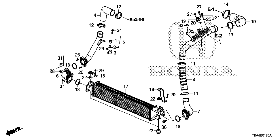 17293-5AA-A01 - PIPE, DRIVE BY WIRE INLET
