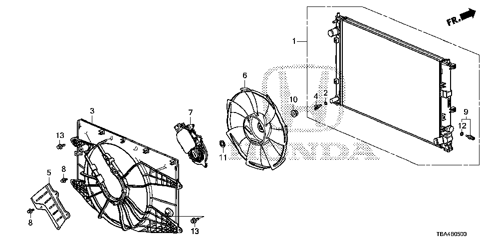 19010-5AA-A01 - RADIATOR (DENSO)