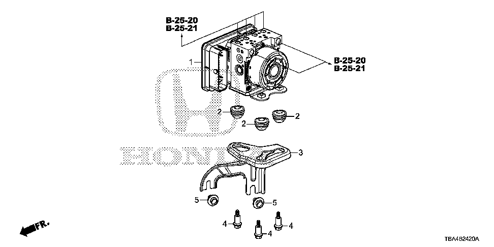 57115-TBA-A00 - BRACKET, MODULATOR
