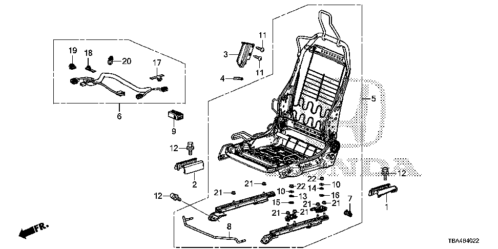 81126-TBF-A01 - FRAME, R. FR. SEAT