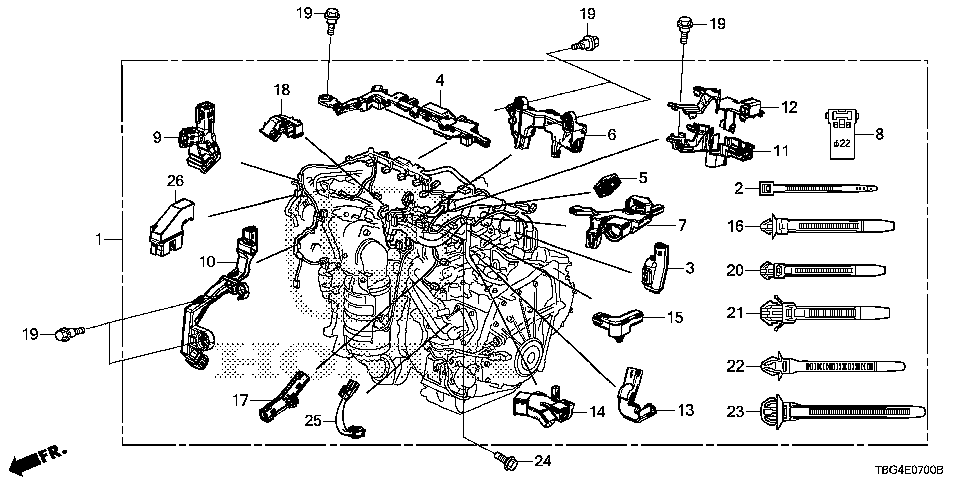 32110-5AA-A74 - WIRE HARNESS, ENGINE