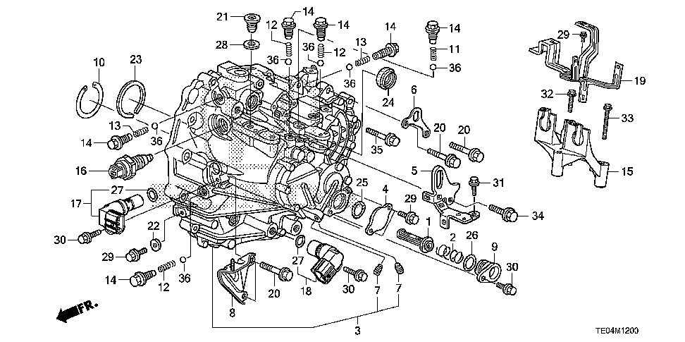 32744-R72-A00 - STAY D, ENGINE HARNESS
