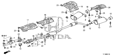 Honda online store : 2012 accord exhaust pipe (v6) parts