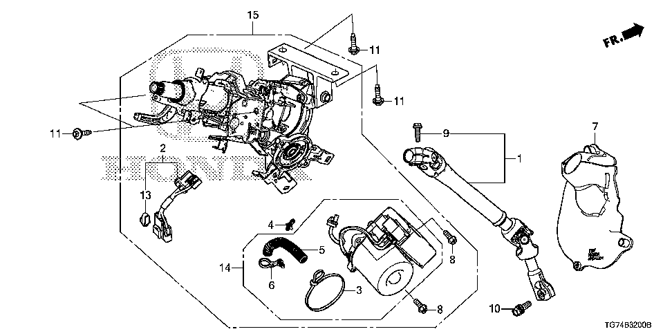 53320-TG7-A00 - COVER, STEERING JOINT