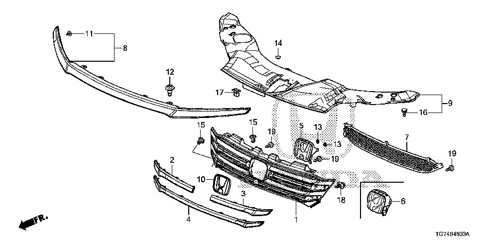 91548-TZ5-A02 - LATCH, ENGINE COVER