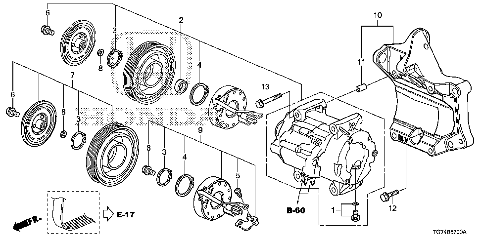 38812-5J6-A01 - C-RING, PULLEY