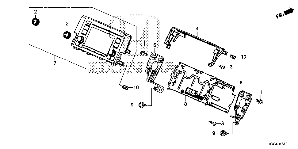 39712-TGG-A21 - BLACK-BOX ASSY., BASE (PANASONIC)