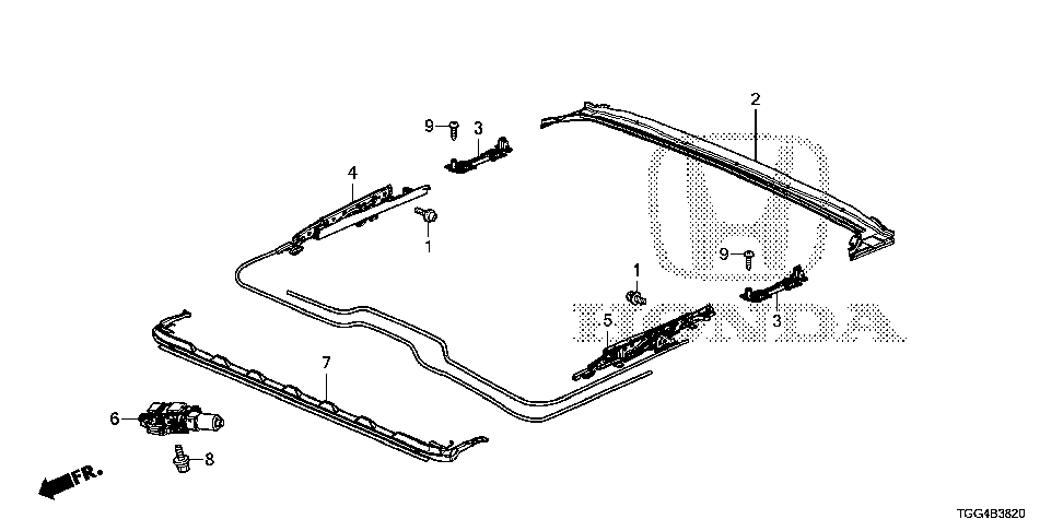 70500-TGG-A01 - DEFLECTOR ASSY.