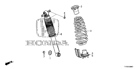 2022 odyssey ELITE(HPPG 10AT) 5 DOOR XAT REAR SHOCK ABSORBER diagram 2022 odyssey ELITE(HPPG 10AT) 5 DOOR XAT REAR SHOCK ABSORBER diagram
