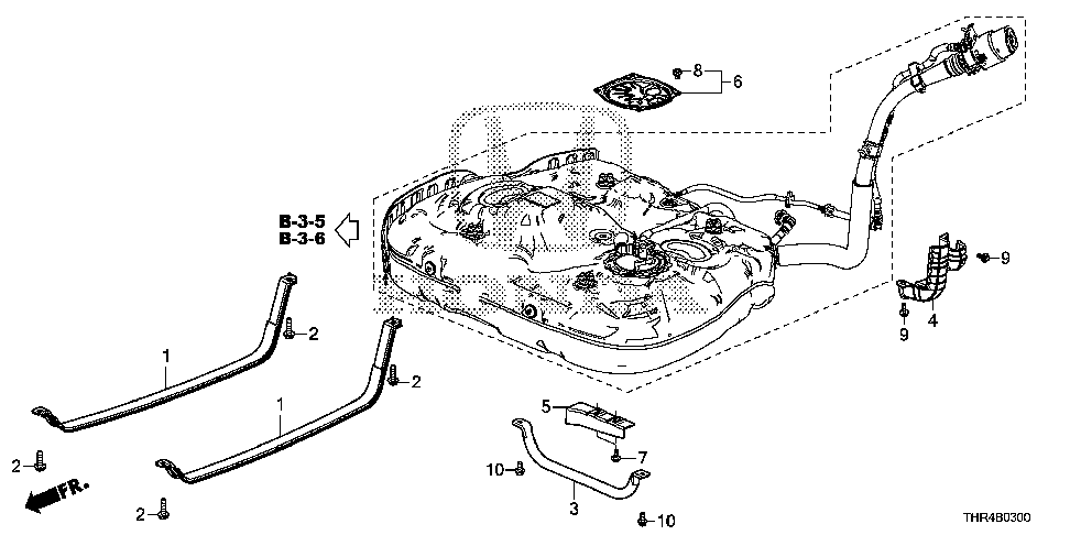 17521-THR-A00 - BAND, FUEL TANK MOUNTING