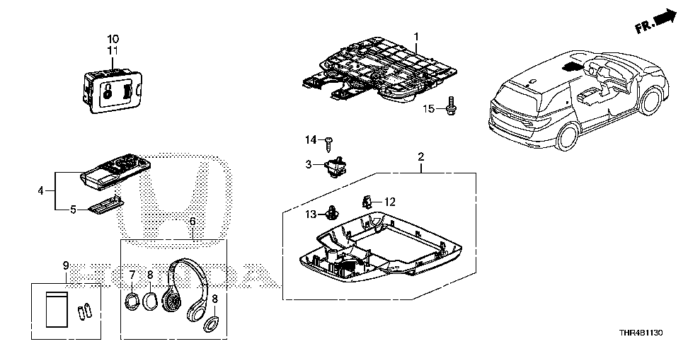 39590-THR-A01 - JACK ASSY., R. RR. ENTERTAINMENT SYSTEM