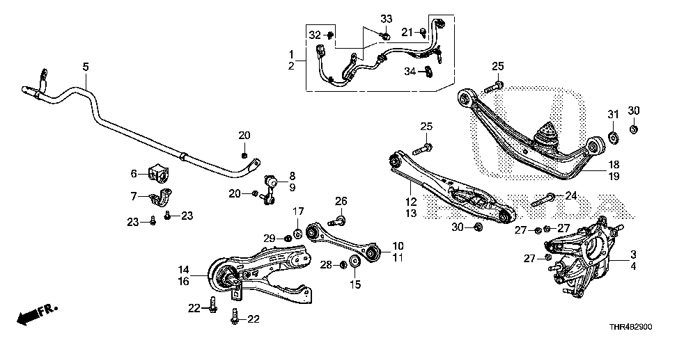 52300-THR-A01 - SPRING, RR. STABILIZER